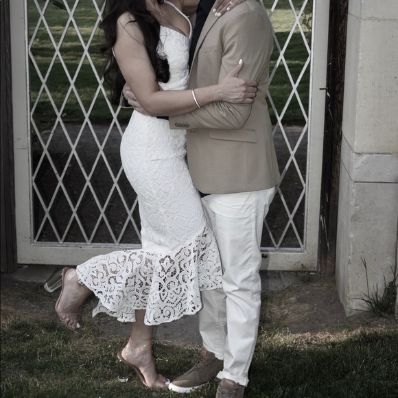 JAUS LIANA MIDI DRESS - WHITE - Picture 6 of 9